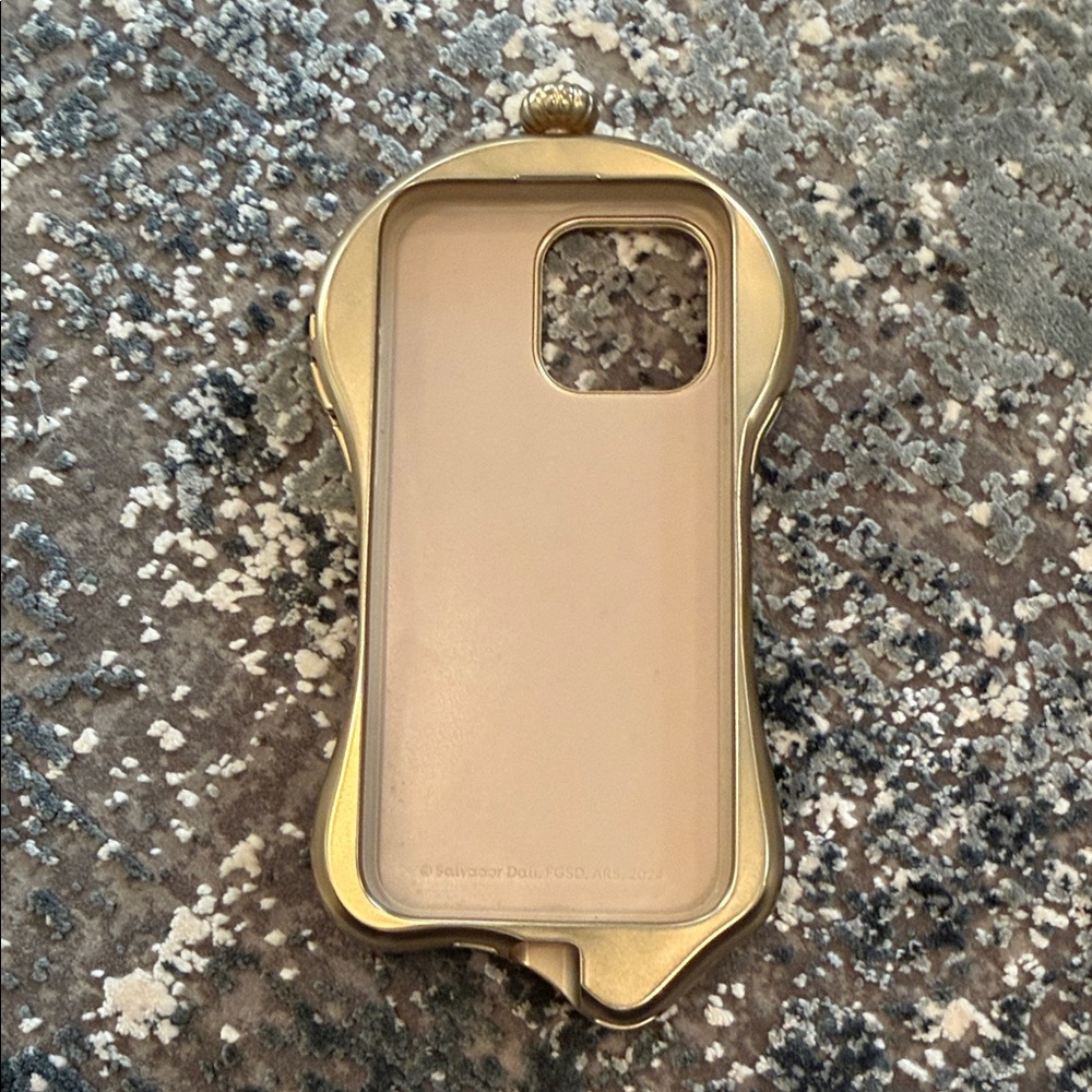 Casetify x Salvador Dali Gold and White Melting Clock case for iPhone15 pro max - Picture 2 of 2